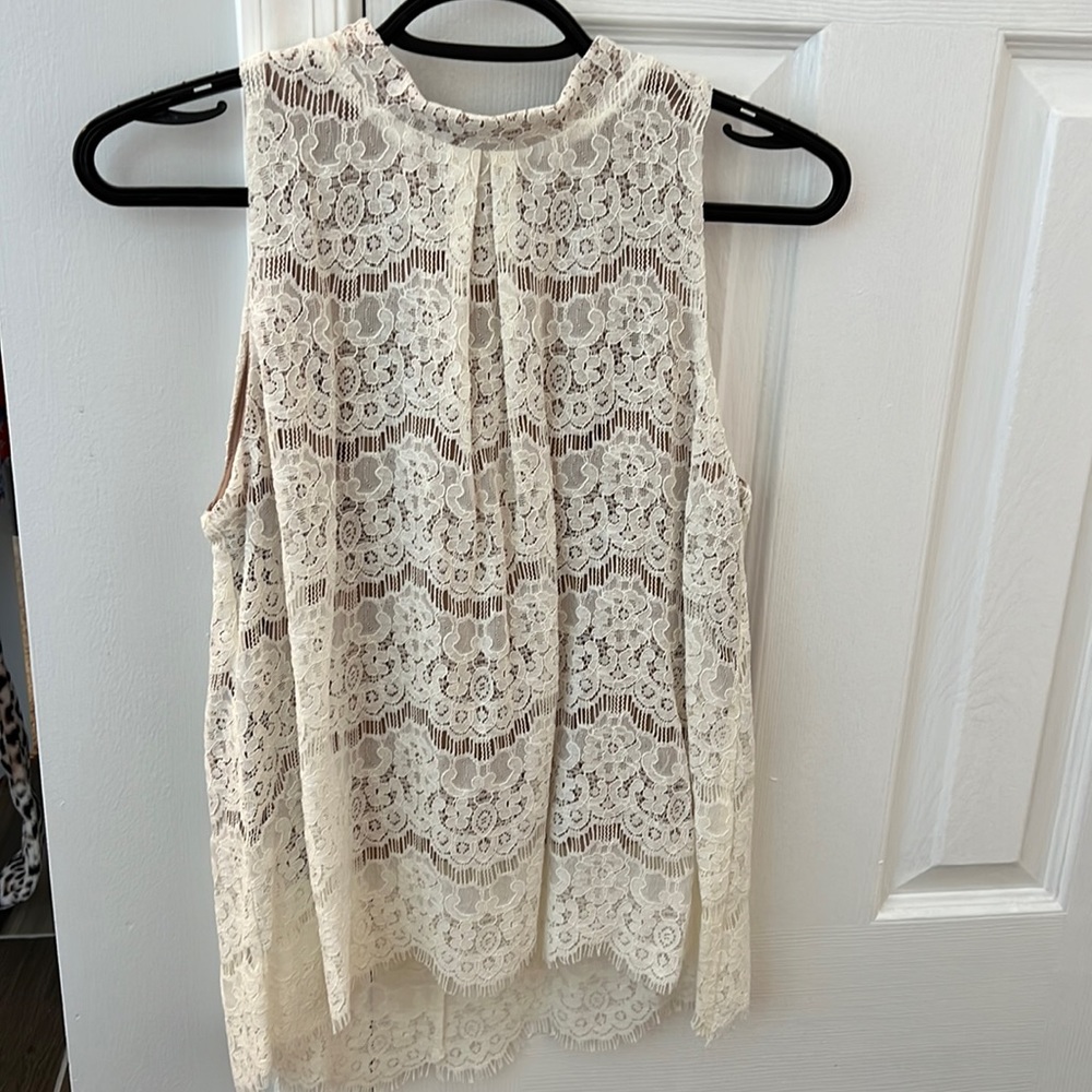 Ivory Lace Top